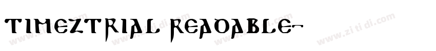 TimezTrial Readable字体转换 TimezTrial Readable字体转换